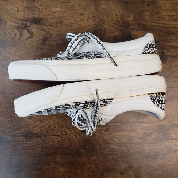 Vans x Fear of God Era 95 DX  White + Black FOG lace up sneakers - Picture 9 of 13